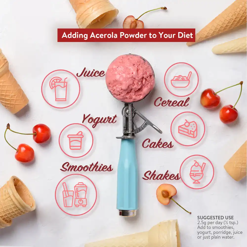 Acerola cherry powder uses Acerola cherry powder uses
