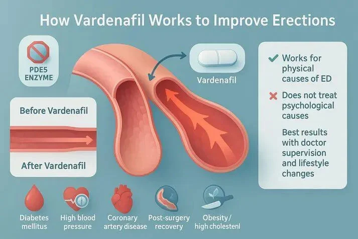 Vardenafil Powder and Its Mechanism Vardenafil Powder and Its Mechanism