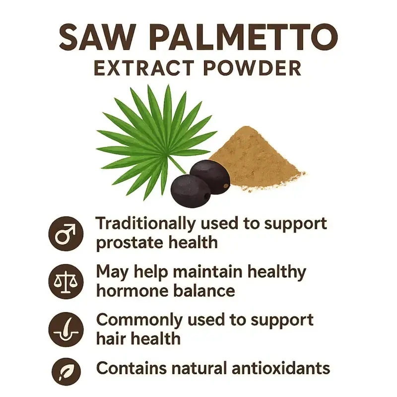 Saw Palmetto Extract Powder For Skin And Hair Saw Palmetto Extract Powder For Skin And Hair