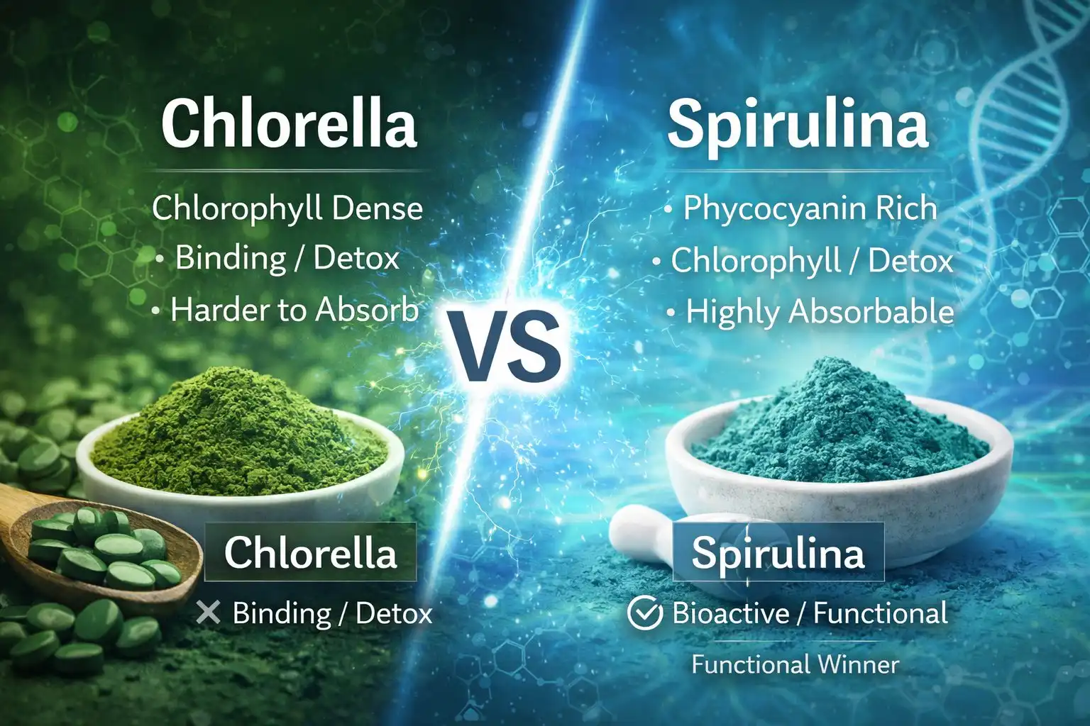 What Makes Spirulina Different From Chlorella What Makes Spirulina Different From Chlorella