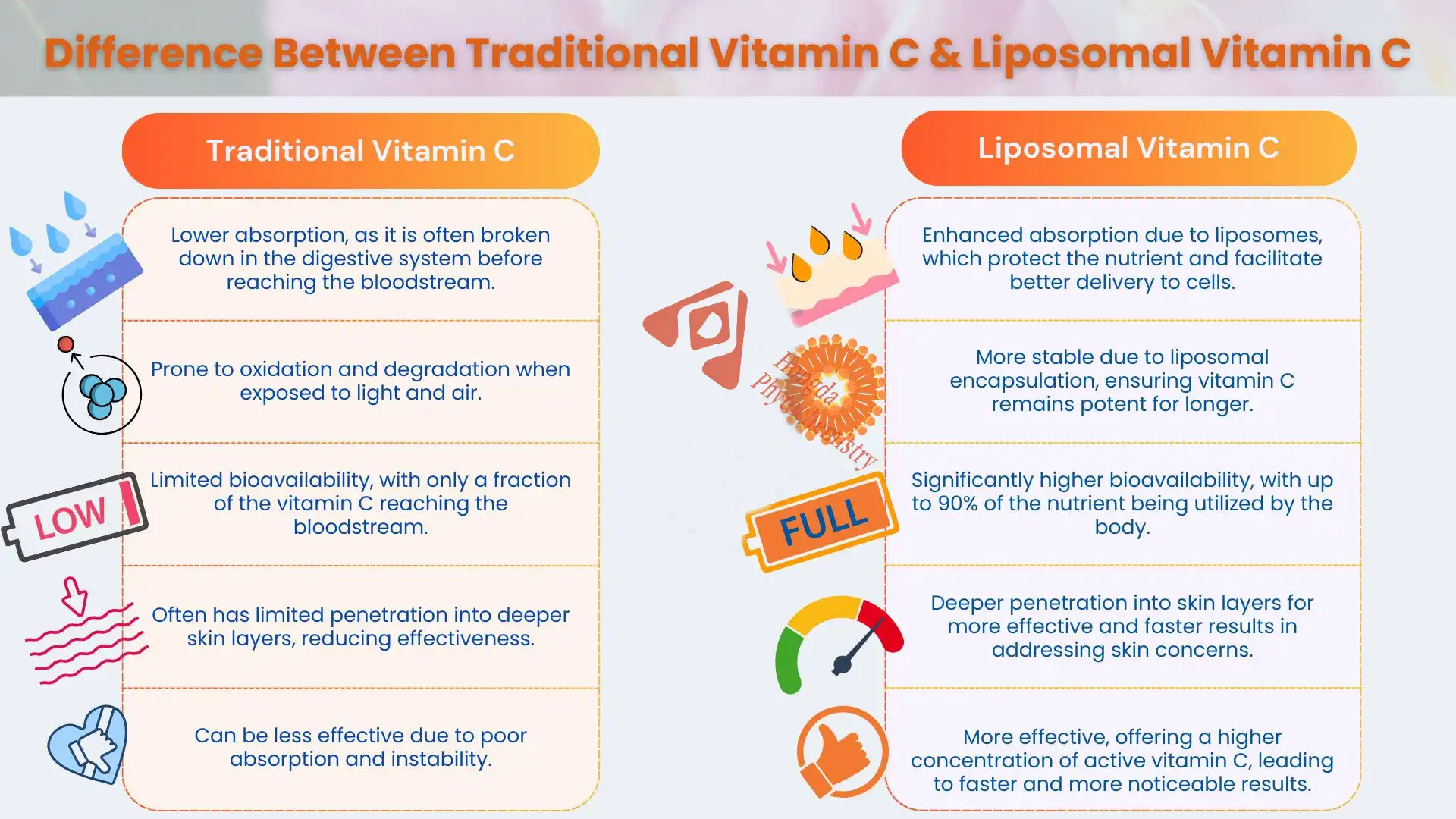 Liposomal Vitamin C vs Vitamin C Liposomal Vitamin C vs Vitamin C