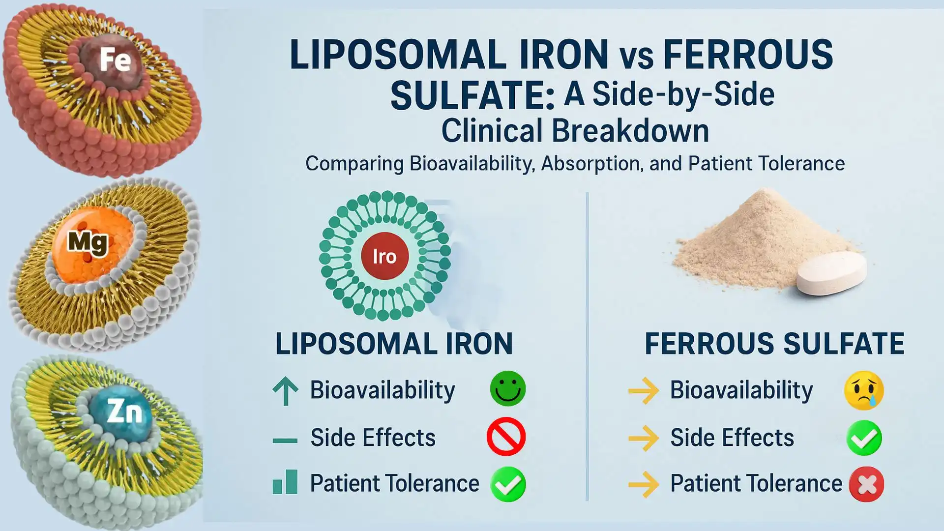 Liposomal iron vs iron powder Liposomal iron vs iron powder
