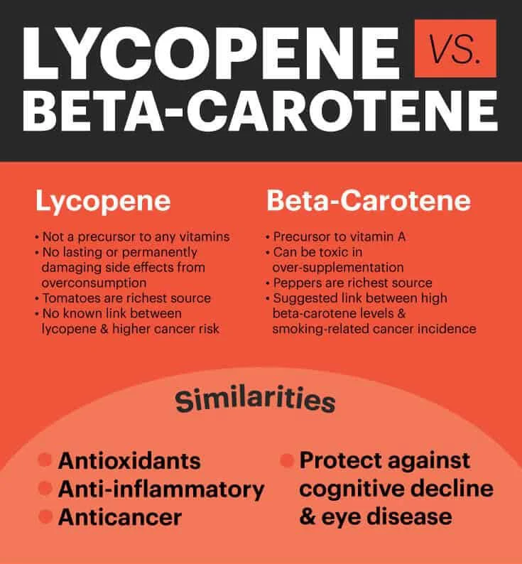 Lycopene Powder vs Beta Carotene Powder: Lycopene Powder vs Beta Carotene Powder: