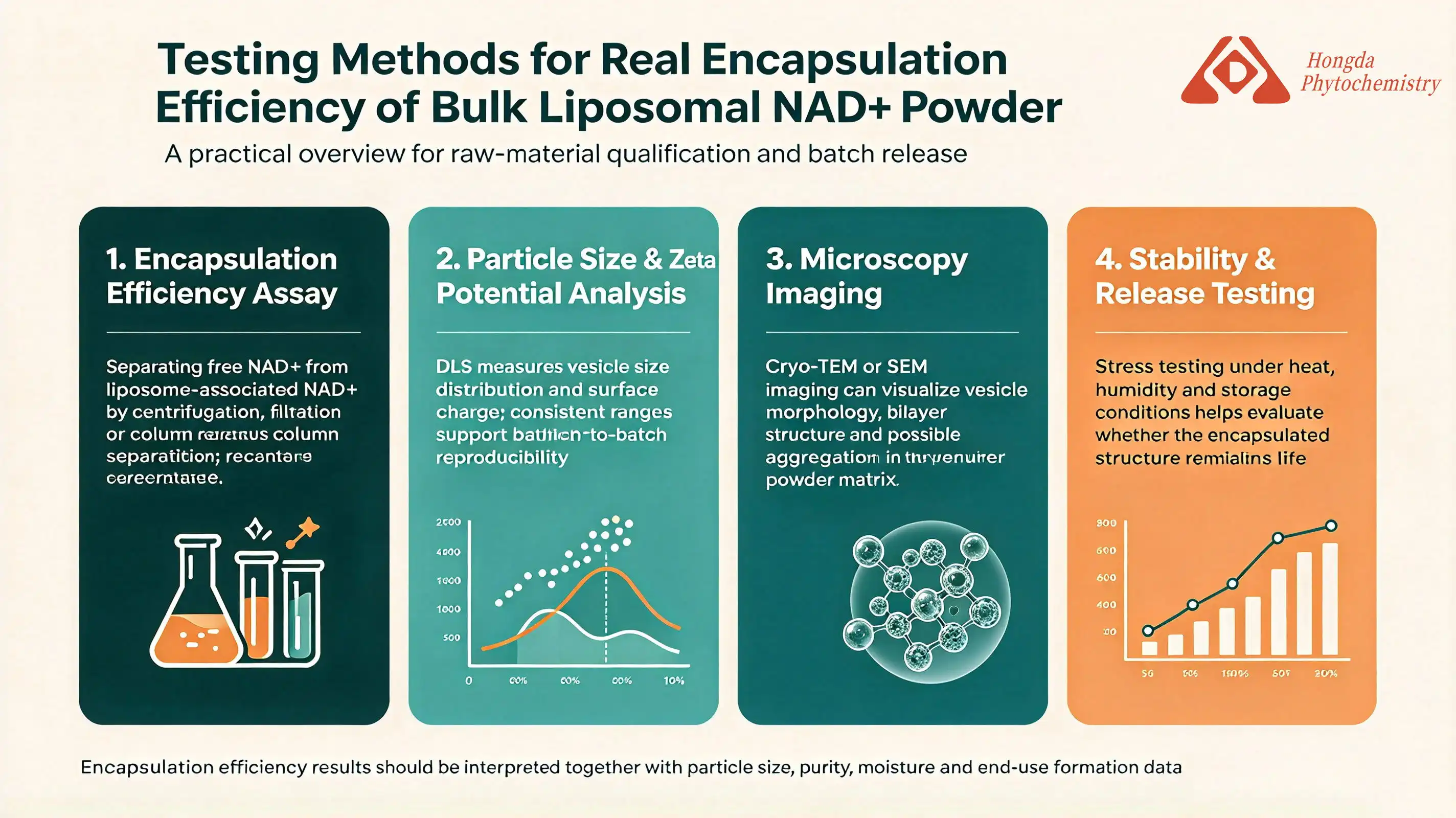 What Testing Methods Confirm Real Encapsulation Efficiency For Bulk Liposomal NAD+ Powder? What Testing Methods Confirm Real Encapsulation Efficiency For Bulk Liposomal NAD+ Powder?